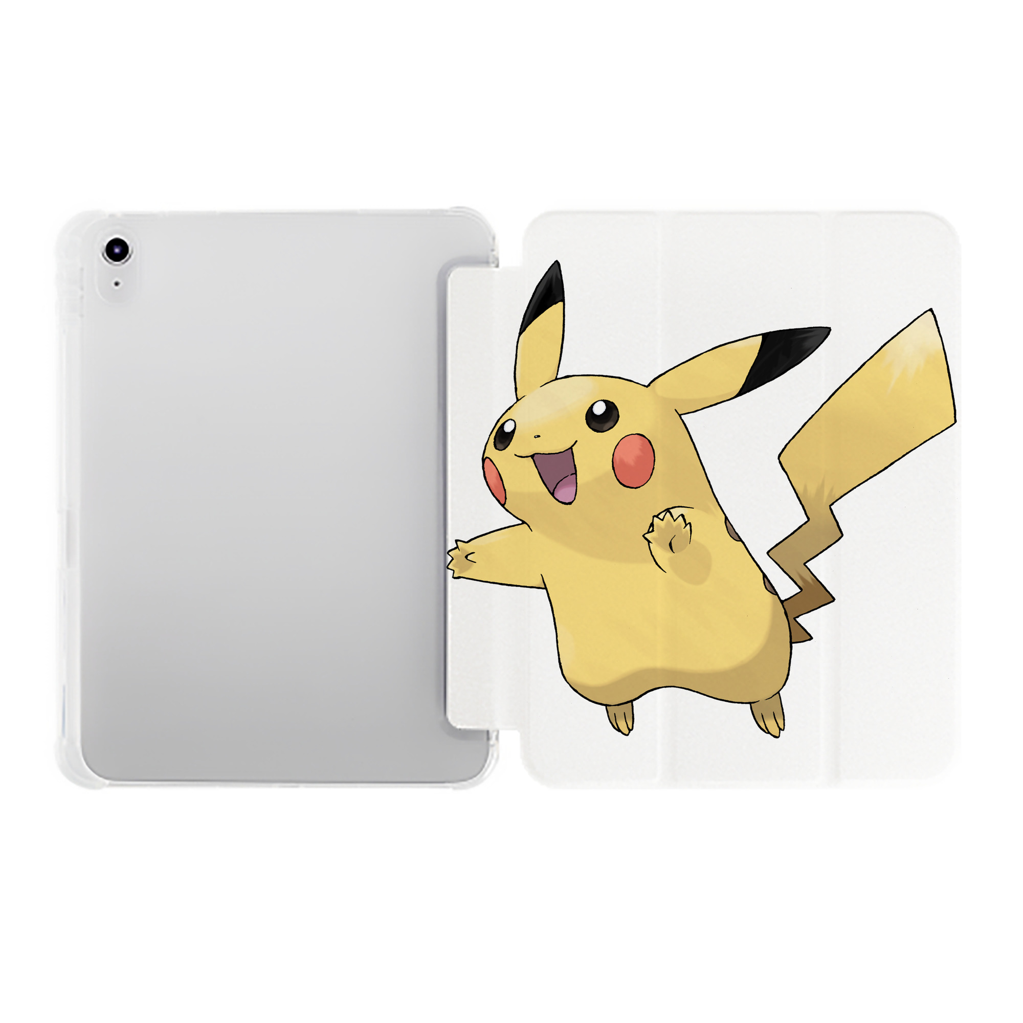 （画像用） ポケットモンスター Pokémon IPad ケース ペン収納付き 三つ折りスタンド PUレザー×シリコン 対応機種9.5/10.5/10.9インチ